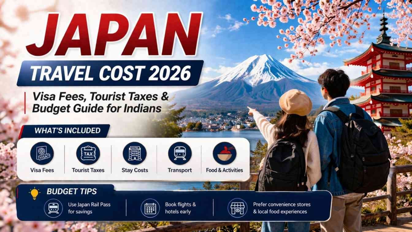 Japan Travel Cost 2026: Visa Fees, Tourist Taxes & Budget Guide for Indians
