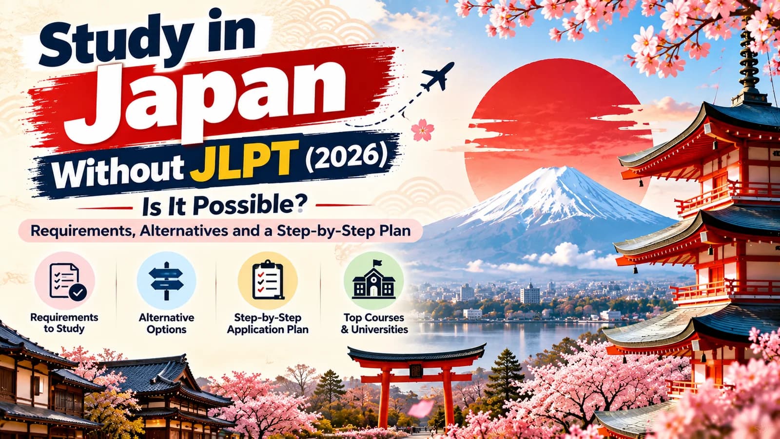 Study in Japan Without JLPT (2026): Is It Possible? Requirements, Alternatives and a Step-by-Step Plan