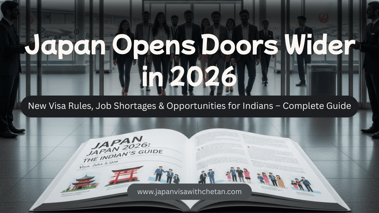 Japan Opens Doors Wider in 2026: New Visa Rules, Job Shortages & Opportunities for Indians – Complete Guide