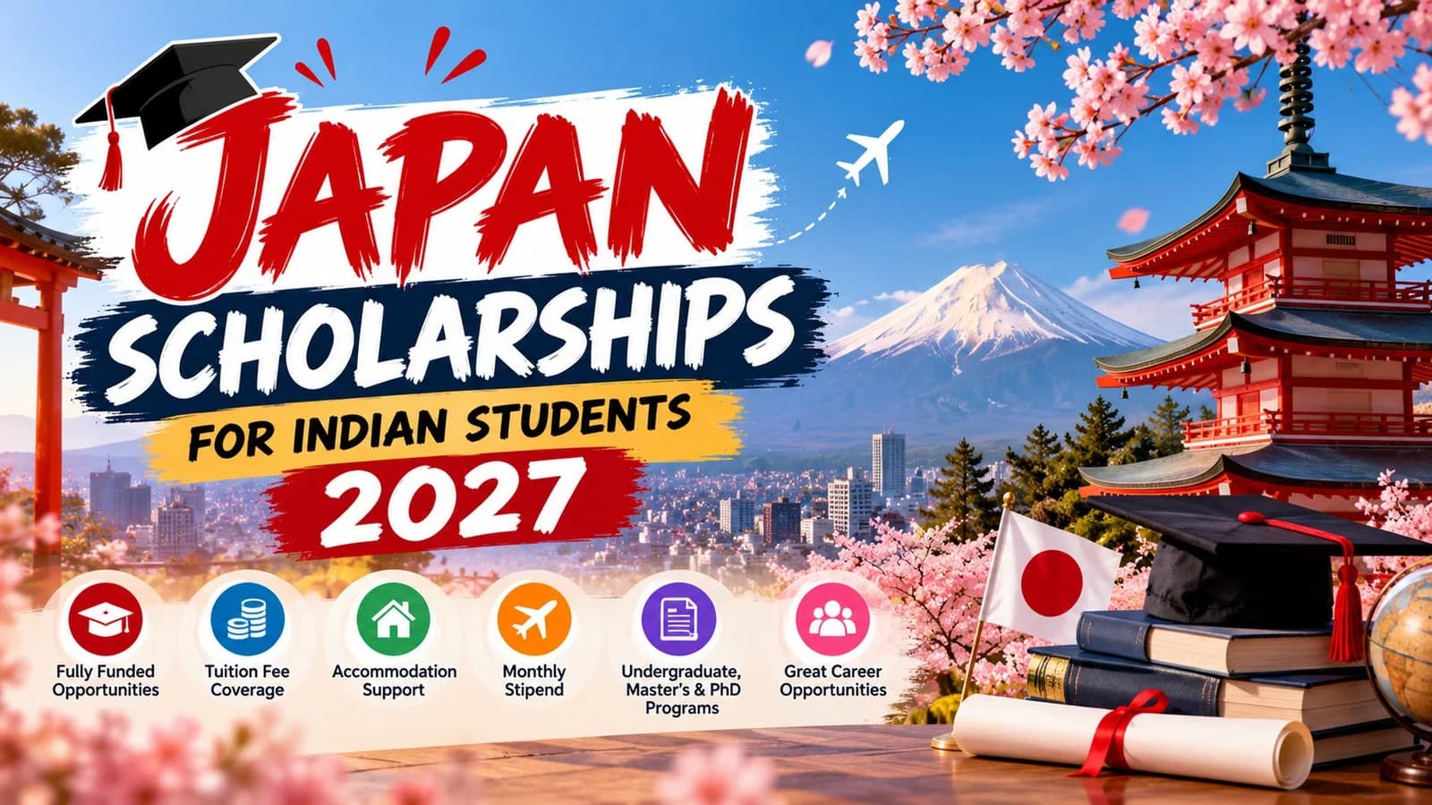 Japan Scholarships for Indian Students 2027